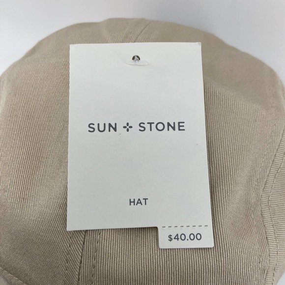 Sun + Stone Solid Panel Baseball Cap Brown Cord One Size Adjustable NEW - Picture 4 of 6